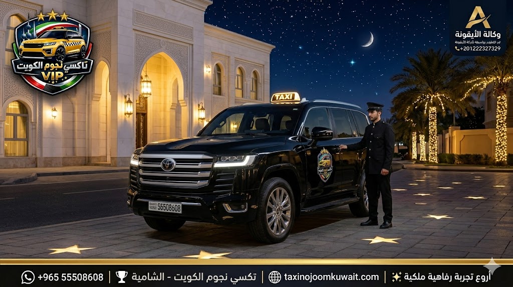 تاكسي الشاميه تكسي النجوم الكويت مرسيدس S-Class 2026 حديقة وهران رفاهية VIP رقم هاتف 55508608