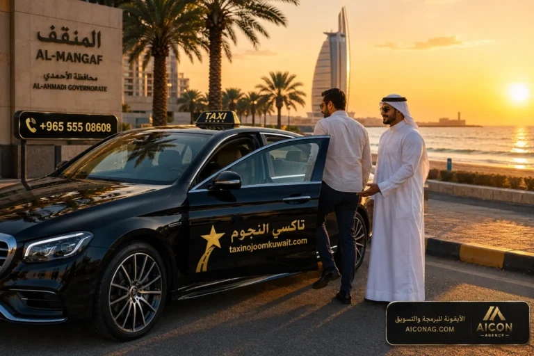 تكسي المنقف في الكويت مع تاكسي النجوم بسيارة سيدان فاخرة وخدمة VIP على كورنيش المنقف
