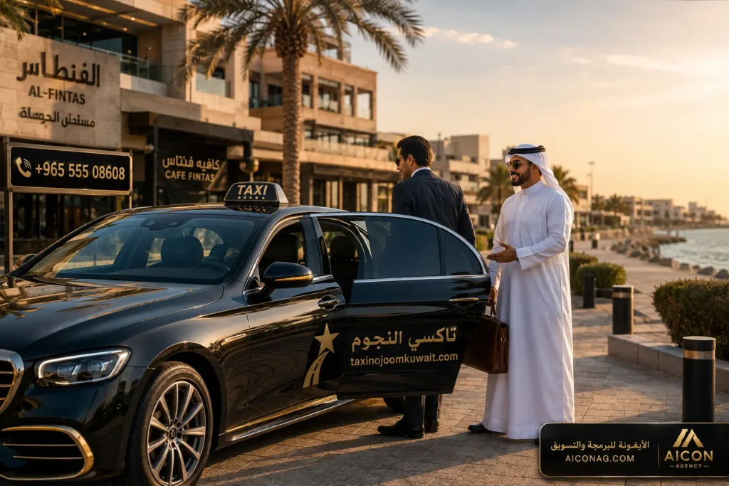 تكسي الفنطاس في الكويت مع تاكسي النجوم بسيارة سيدان فاخرة وخدمة VIP لنقل رجال الأعمال والمشاوير الخاصة